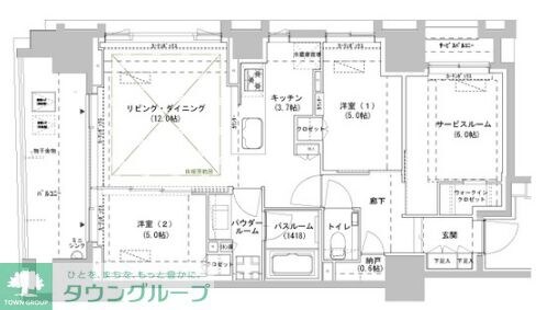 パークスフィア牛込神楽坂の物件間取画像