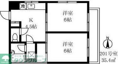 メルシー下目黒の物件間取画像