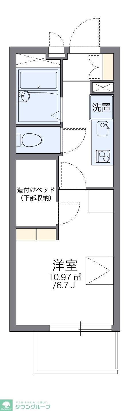 レオパレスＦｏｕｎｔ　Ａの物件間取画像