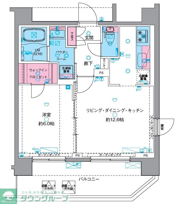 GENOVIA南千住VIskygardenの物件間取画像