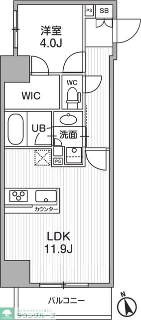 シーズンフラッツ浅草言問通りの物件間取画像