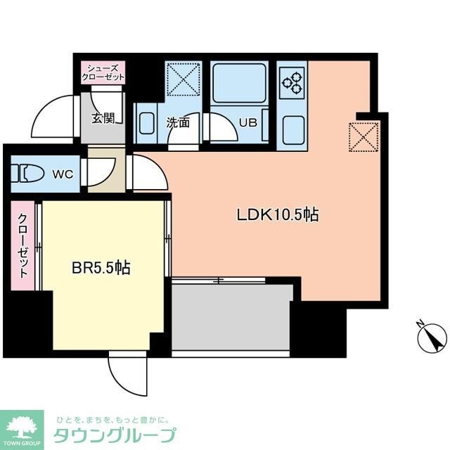 プライマル築地の物件間取画像