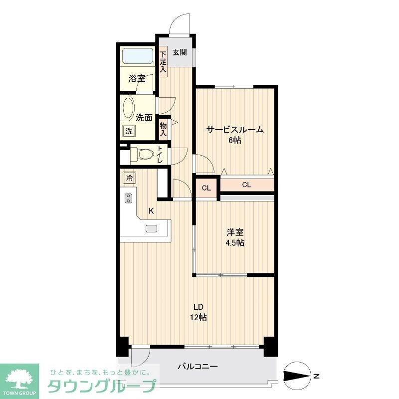 芝公園アパートメントの物件間取画像