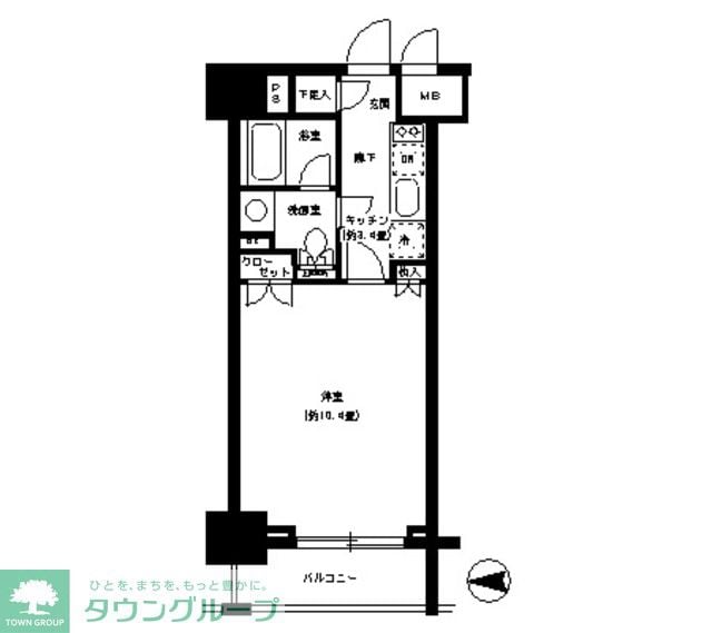 パークキューブ神田の物件間取画像