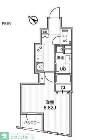 FLUFFY日本橋浜町の物件間取画像