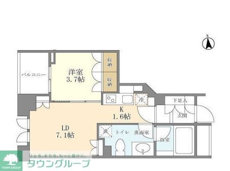 シティハウス東京新橋の物件間取画像