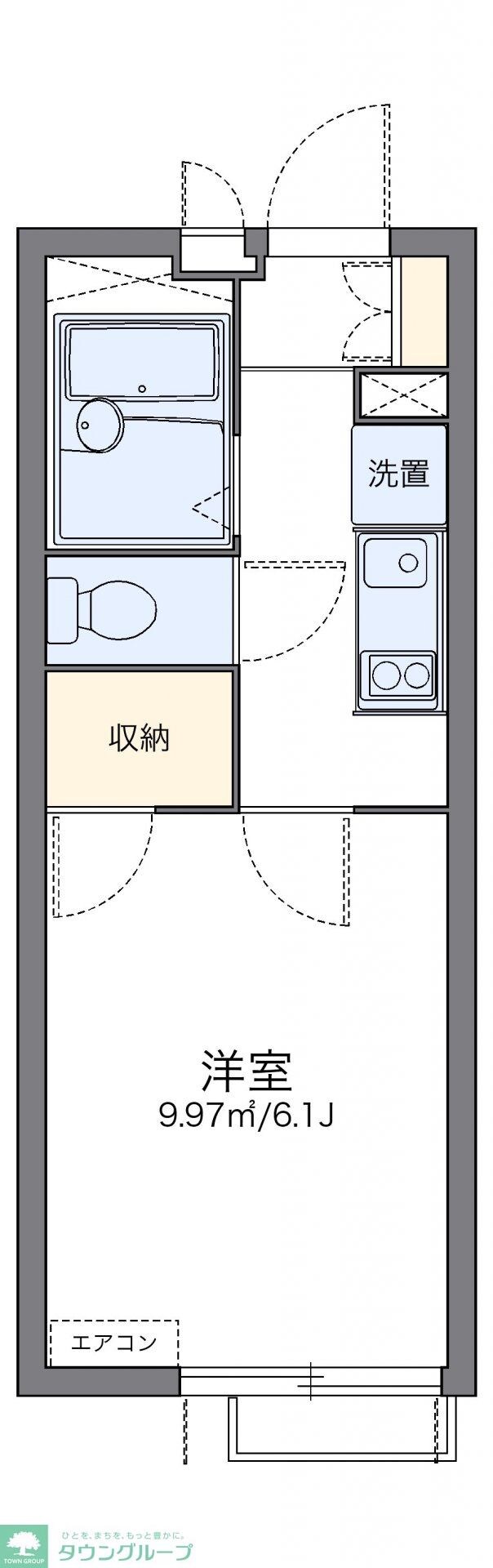 レオパレス長者丸の物件間取画像