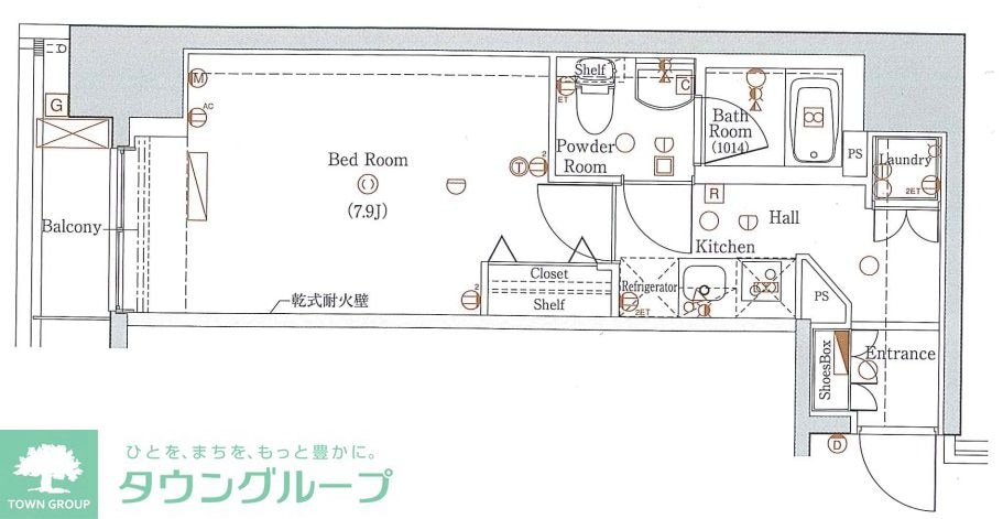 ブレシア銀座イーストの物件間取画像