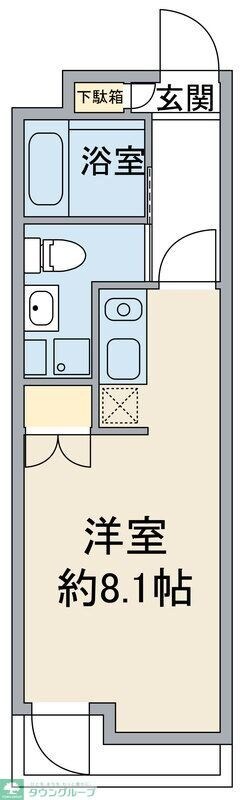 Ｗｅｓｔ４不動前の物件間取画像