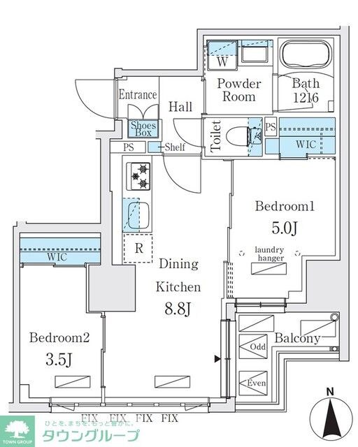 ジオエント秋葉原の物件間取画像