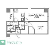 オーパスホームズ八丁堀の物件間取画像