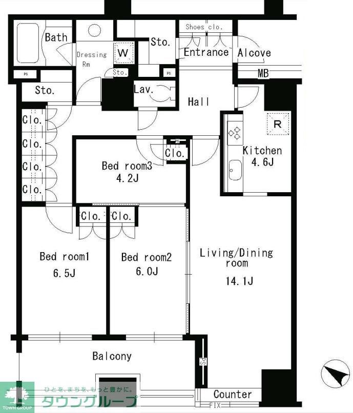 パークアクシス日本橋ステージの物件間取画像