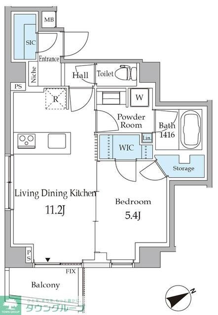 ピエール・リヴィエール白金台IIの物件間取画像
