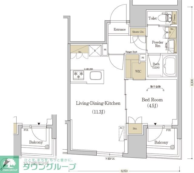 アーバネックス日本橋水天宮の物件間取画像