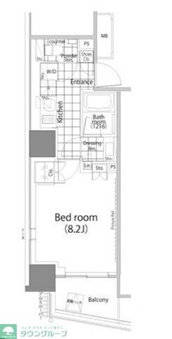 パークハビオ赤坂タワーの物件間取画像