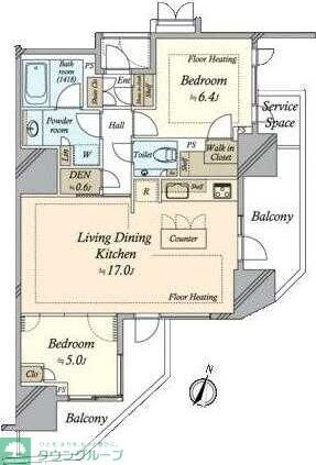 プレミスト白金の物件間取画像