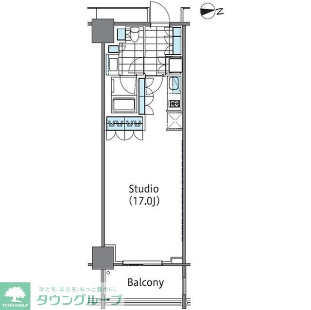 コンフォリア新宿イーストサイドタワーの物件間取画像