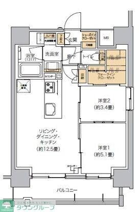 リビオメゾン芝浦の物件間取画像
