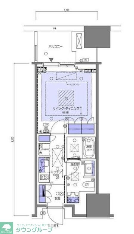 麻布台ヒルズレジデンスB棟の物件間取画像