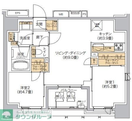 リビオメゾン西麻布の物件間取画像