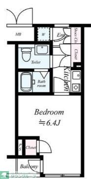 メイクスデザイン白金台の物件間取画像