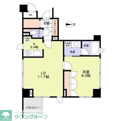 クオリア恵比寿イーストの物件間取画像