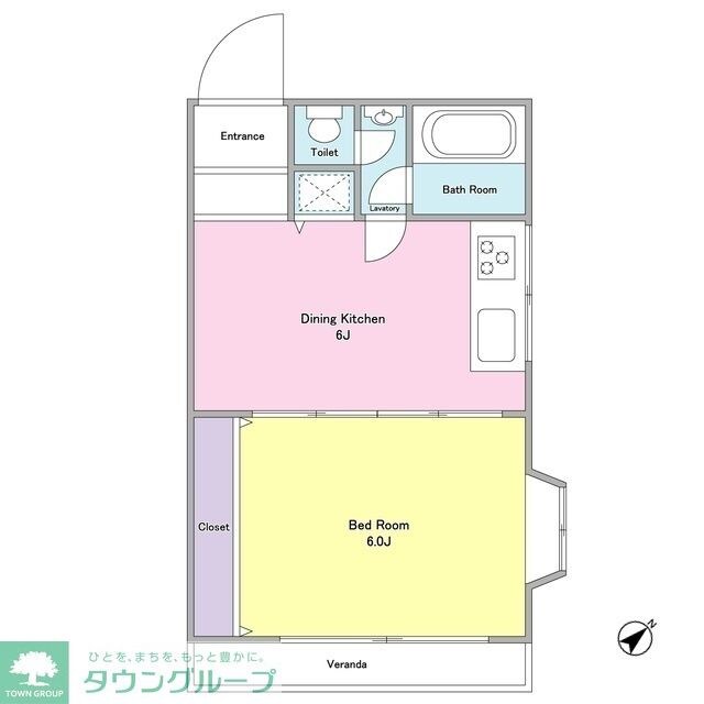 ヴィラ・ハーモニー目黒川の物件間取画像