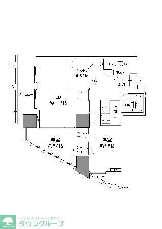 カスタリアタワー品川シーサイドの物件間取画像