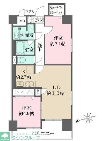 パークフラッツ日本橋馬喰町の物件間取画像