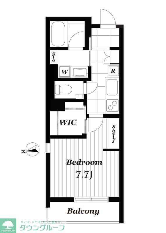 風香東新宿の物件間取画像