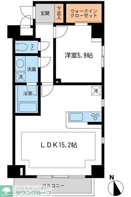 ＮＴＰＲレジデンス鷹番の物件間取画像