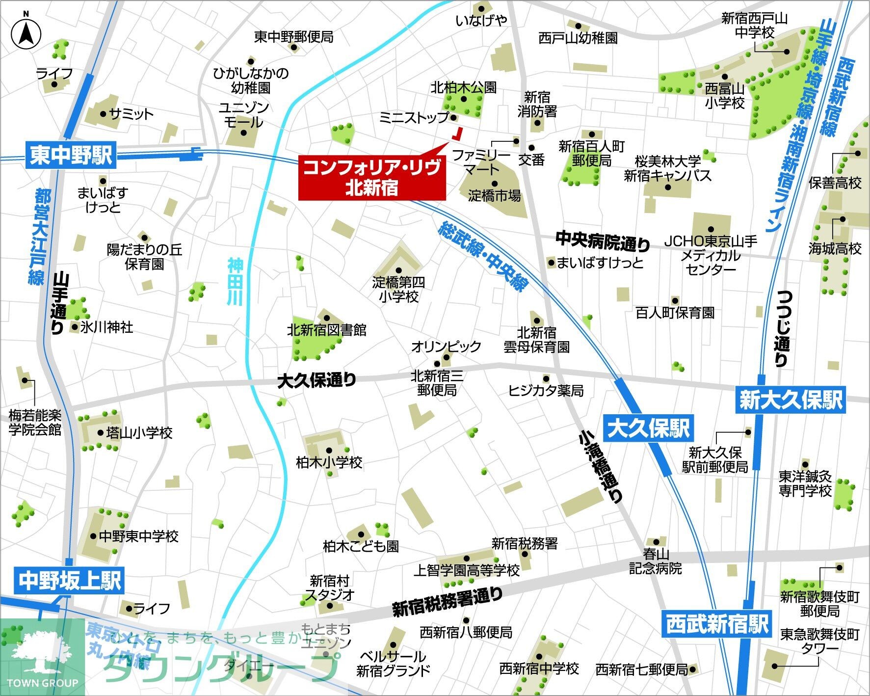 コンフォリア・リヴ北新宿の物件内観写真