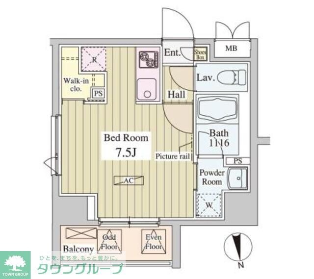ＳＫ－ＯＮＥ市ヶ谷の物件間取画像