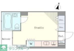 ベルメゾン南麻布grandの物件間取画像