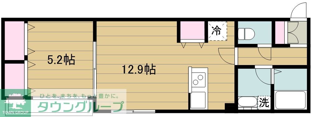 タウンコード南品川の物件間取画像