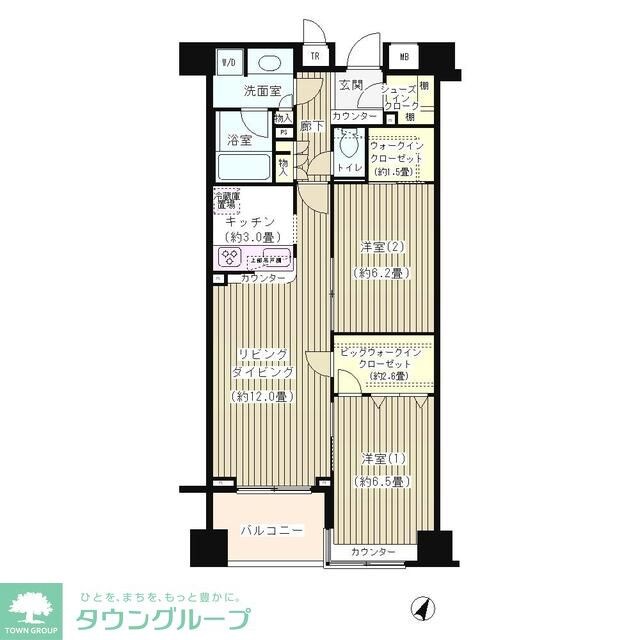 ＫＤＸレジデンス日本橋水天宮の物件間取画像