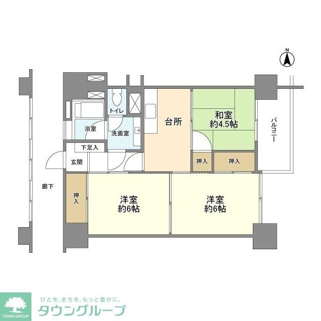 高田馬場住宅の物件間取画像