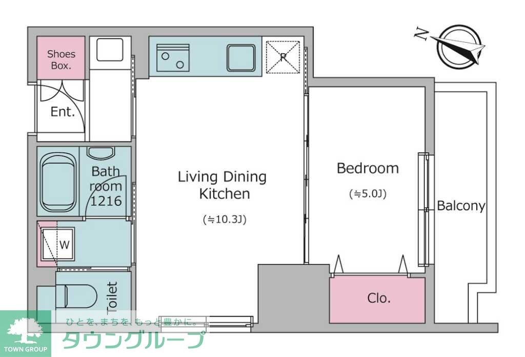 クロスレジデンス日本橋本町の物件間取画像
