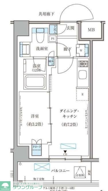 パークアクシス文京本郷の物件間取画像