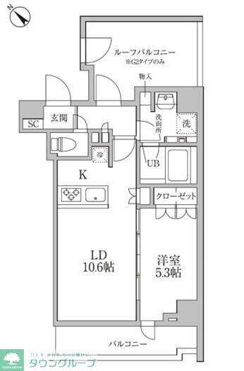 レジディア文京本郷IIIの物件間取画像
