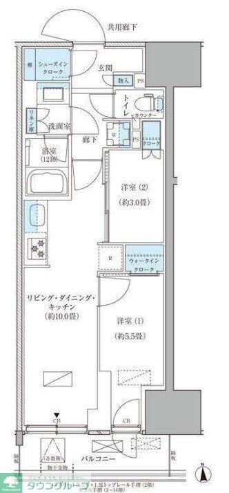 パークアクシス品川天王洲アイルの物件間取画像