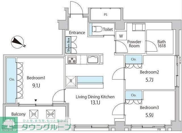 ＴＫＢ高尾稲荷の物件間取画像