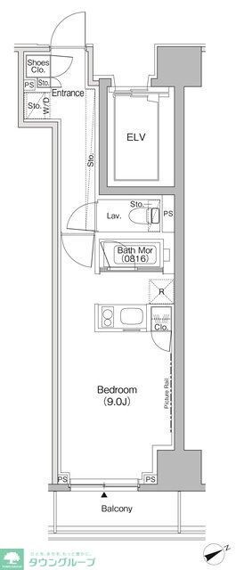 ザ・パークハビオ日本橋茅場町の物件間取画像