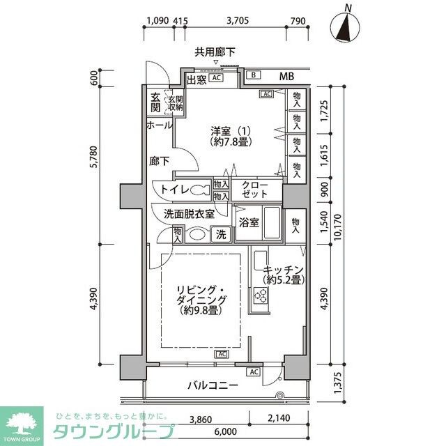 東雲キャナルコートＣＯＤＡＮ１８号棟の物件間取画像