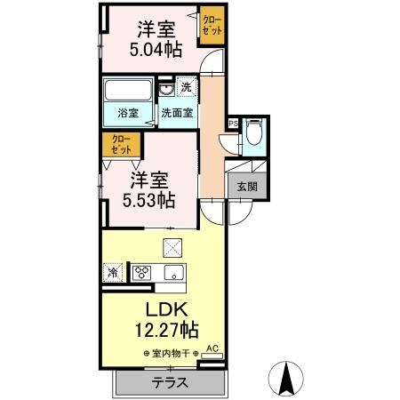 アンソレイエの物件間取画像