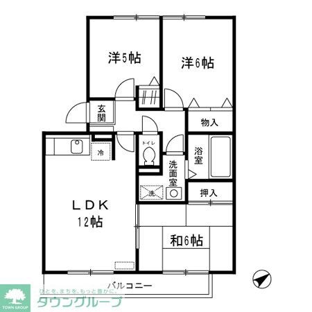 クレール・シェソワの物件間取画像