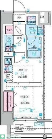 ジェノヴィア木場IIの物件間取画像