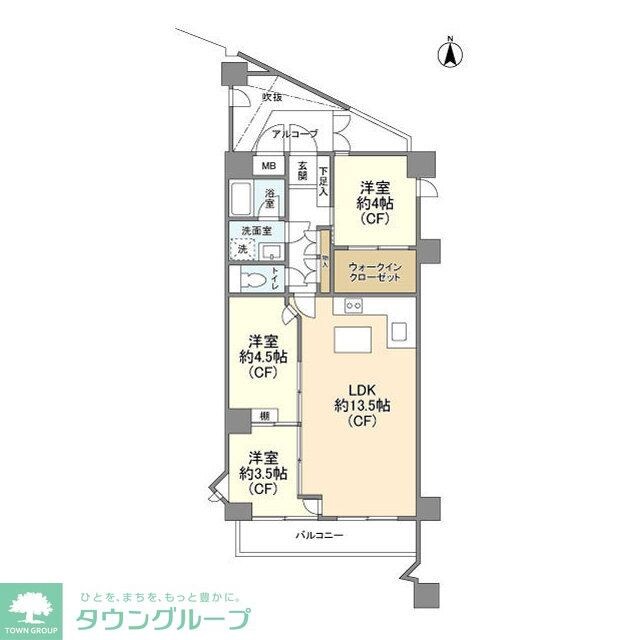 門前仲町リリエンハイムの物件間取画像