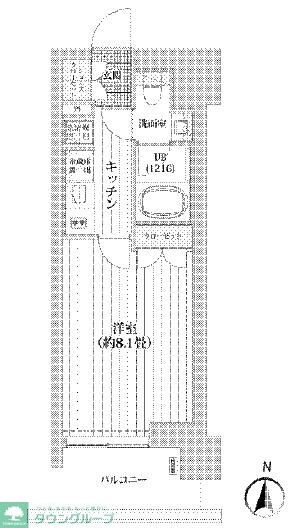 ライオンズフォーシア清澄白河の物件間取画像