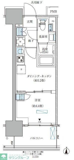 パークアクシス西大島コンフォートスクエアの物件間取画像